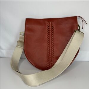 Madewell Brown Half-Circle Leather Shoulder Bag - Like New